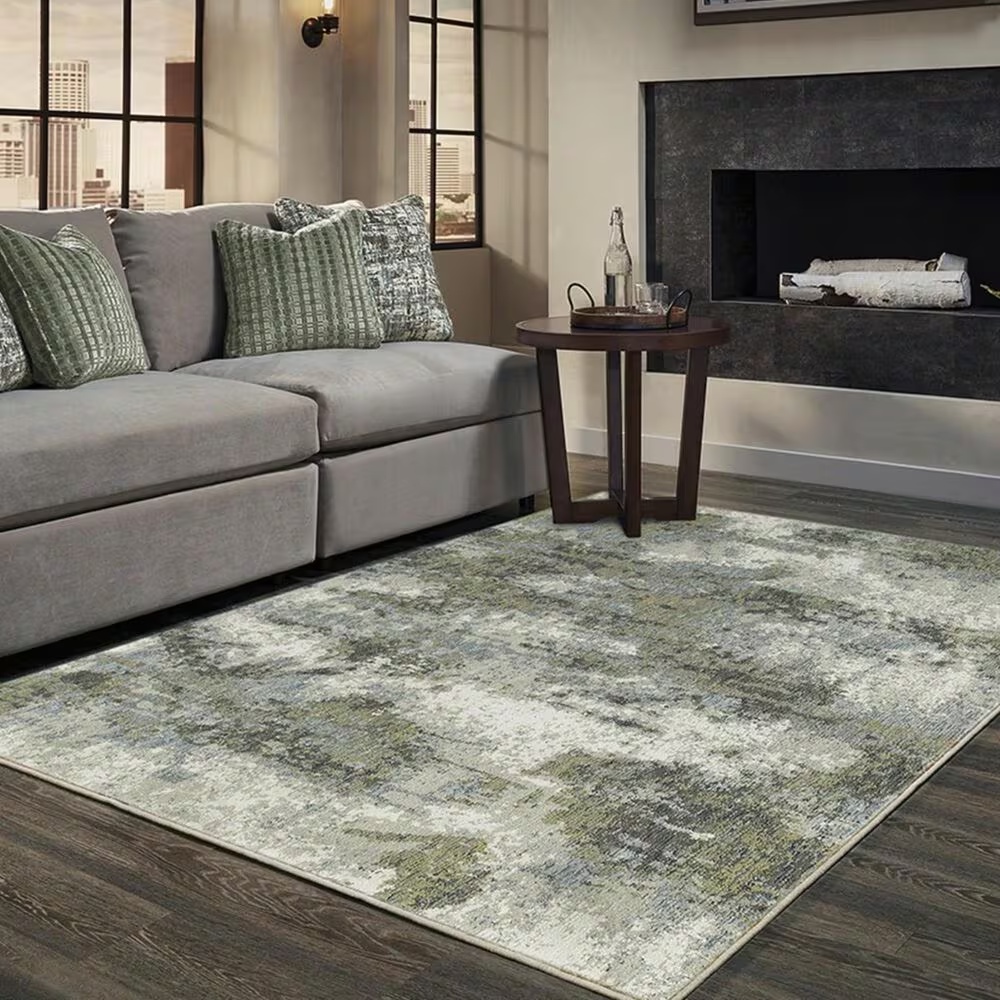 Oriental Weavers Evolution 8039E 10' x 13'2" Blue and Green Area Rug