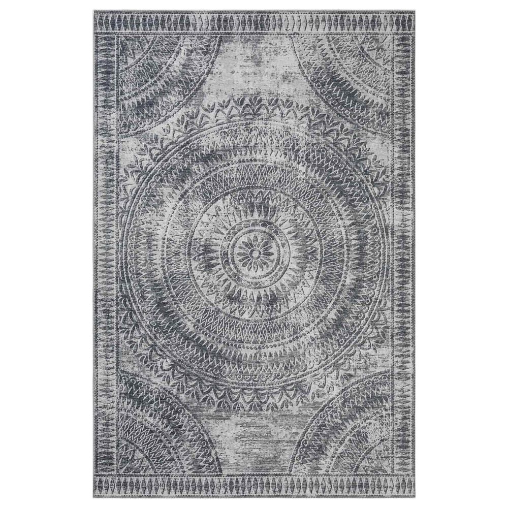 Dalyn Rug Company Sedona Bohemian 10' Round Pewter Indoor/Outdoor Area Performance Rug