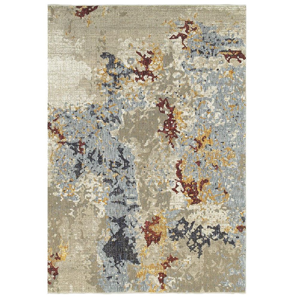 Oriental Weavers Evolution 8043K 10' x 13'2" Beige and Blue Area Rug