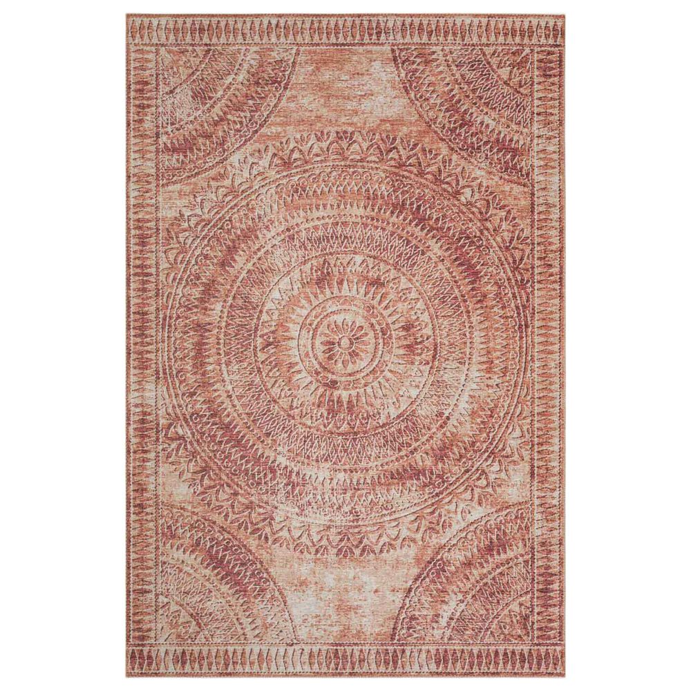 Dalyn Rug Company Sedona Oriental 4' Round Spice Indoor/Outdoor Area Performance Rug
