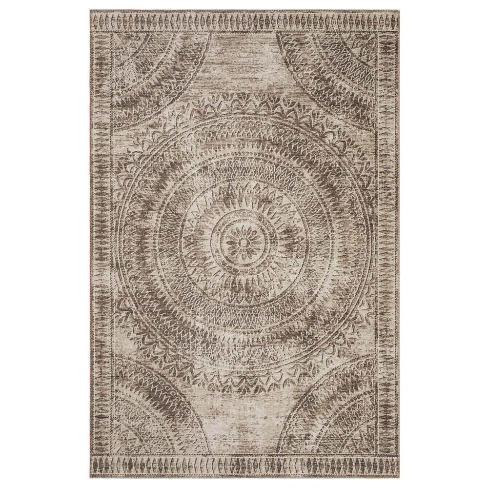 Dalyn Rug Company Sedona Oriental 9' x 12' Taupe Indoor/Outdoor Area Performance Rug