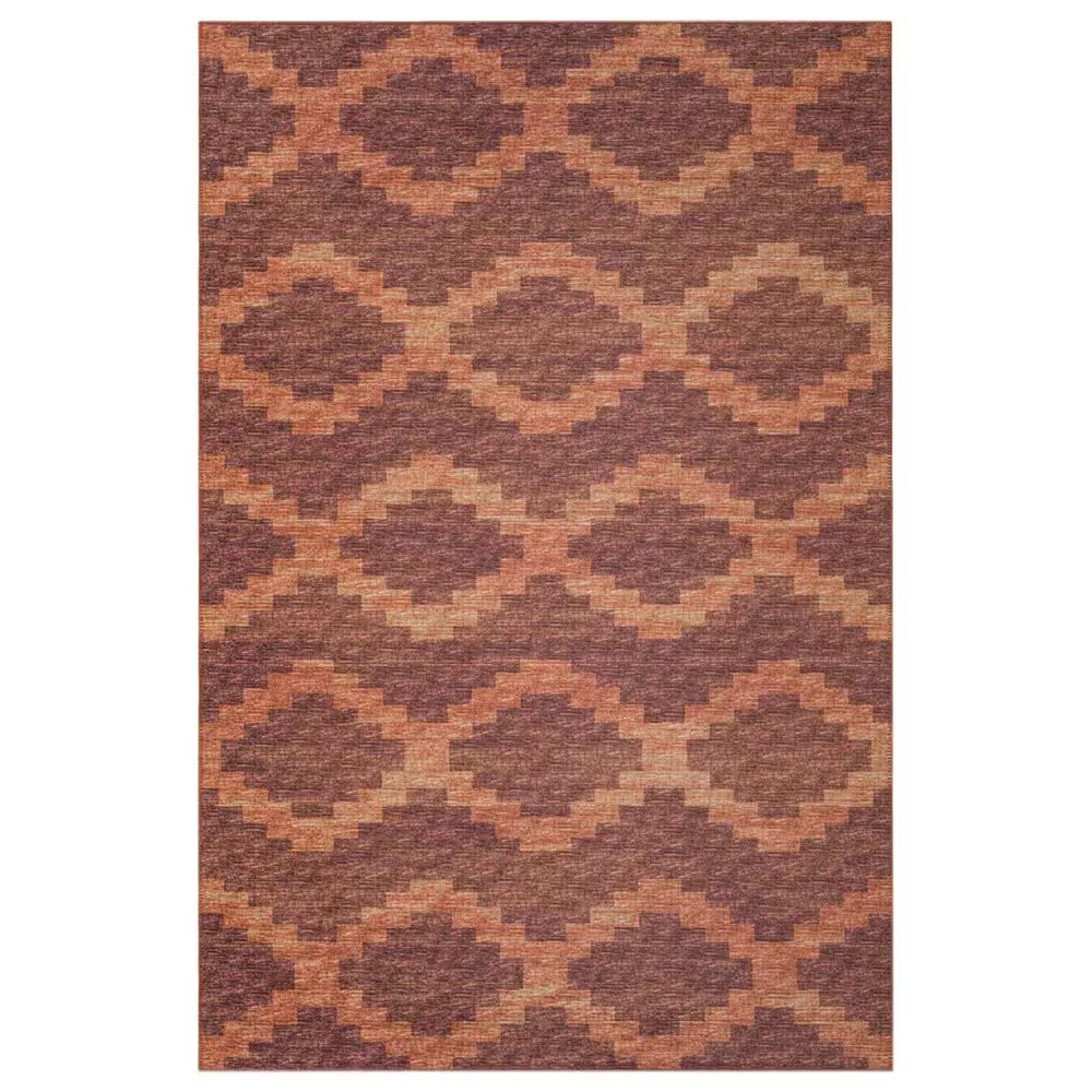 Dalyn Rug Company Sedona Southwestern 6' Round Spice Indoor/Outdoor Area Performance Rug
