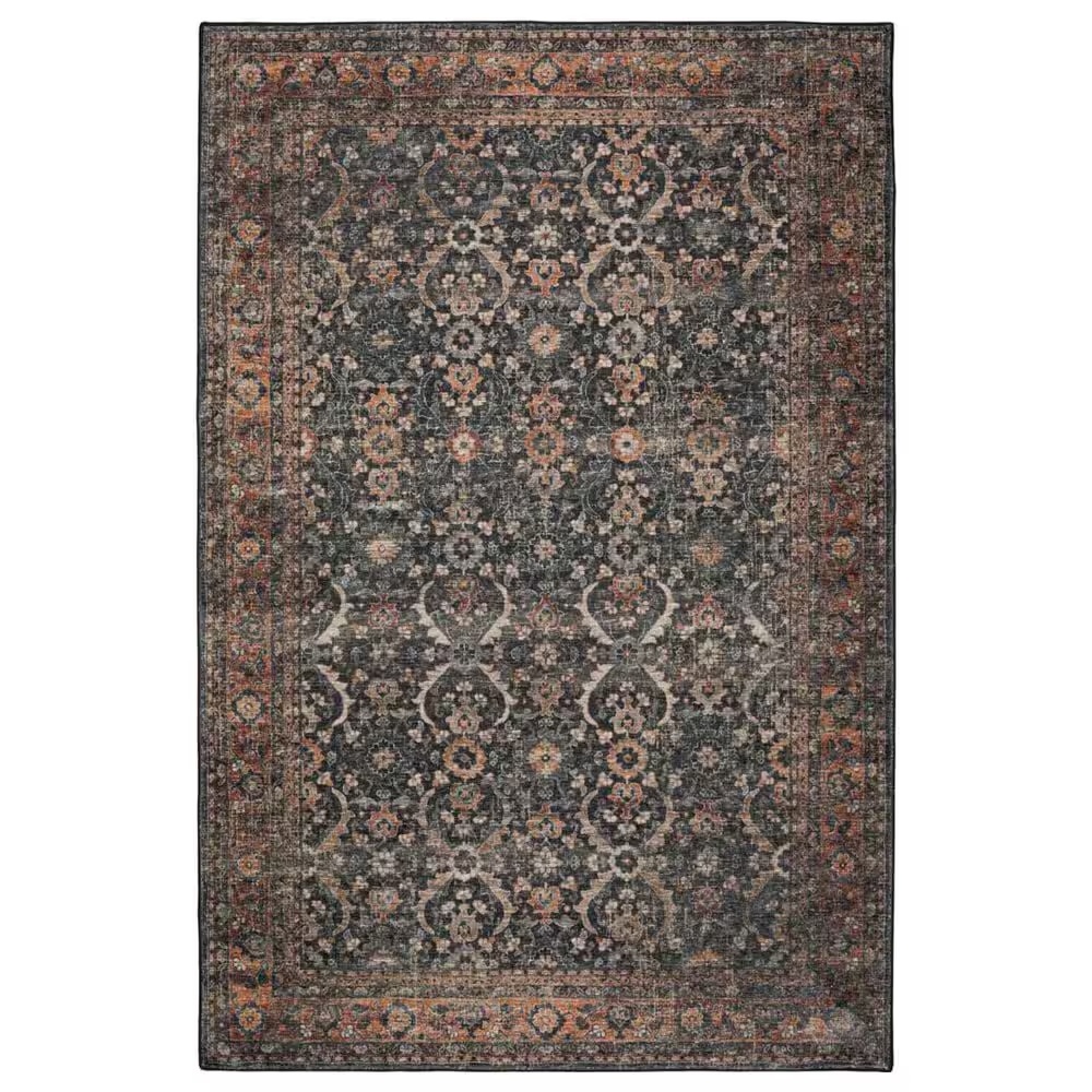 Dalyn Rug Company Jericho 6' Round Charcoal Indoor/Outdoor Area Rug