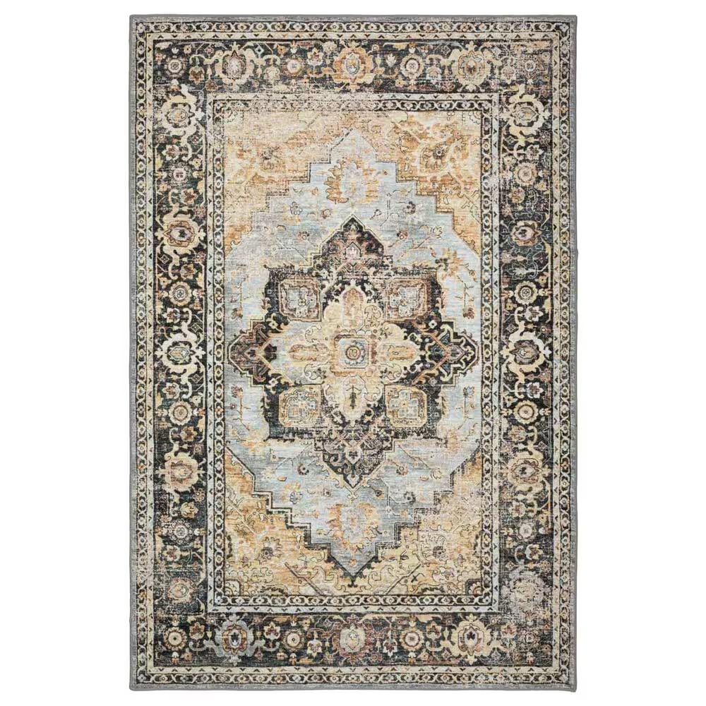 Dalyn Rug Company Jericho JC2 6' Round Pewter Indoor/Outdoor Area Rug