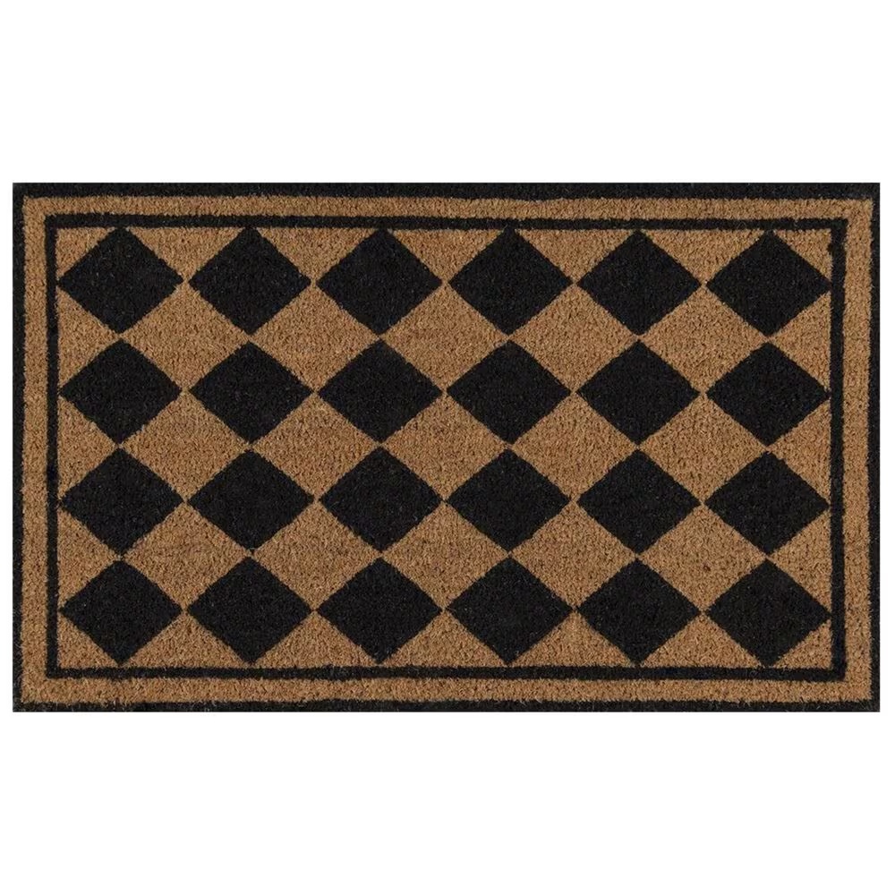 Momeni Erin Gates Park PAR-3 1'6" x 2'6" Black Door Mat