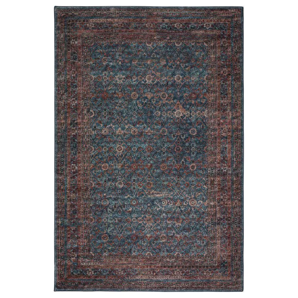 Dalyn Rug Company Jericho Traditional 4' Round Navy Indoor/Outdoor Area Rug
