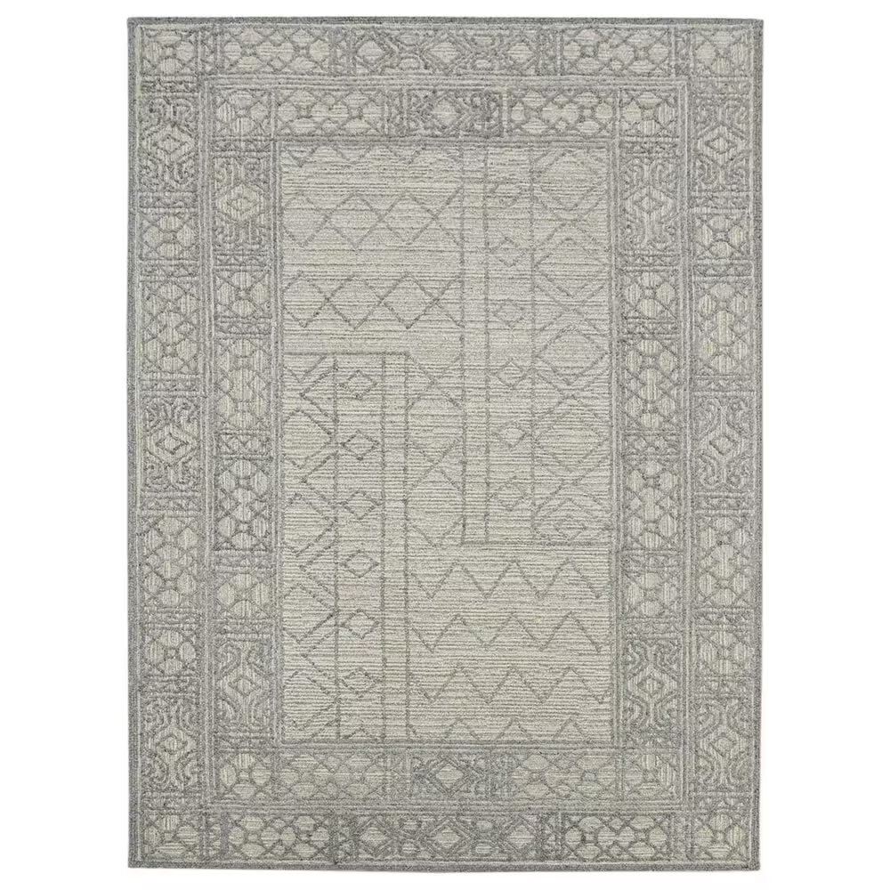 Amer Rugs Berlin 5' x 8' Gray and Beige Area Rug