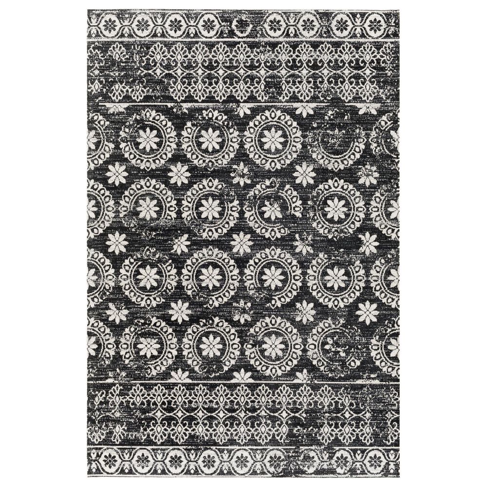 Surya Lavadora Oriental 9'3" x 12' Black, Gray and Light Gray Area Rug