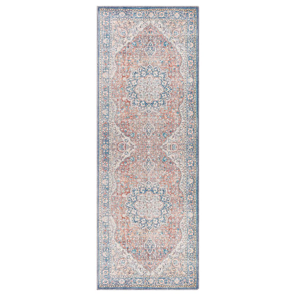 Surya Colin 2'7" x 12' Red, Blue, Tan, Yellow and Cream Runner