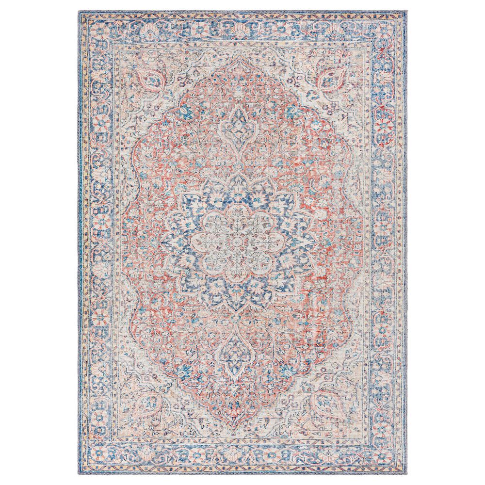 Surya Colin 5'3" x 7'3" Red, Blue, Tan, Yellow and Cream Area Rug