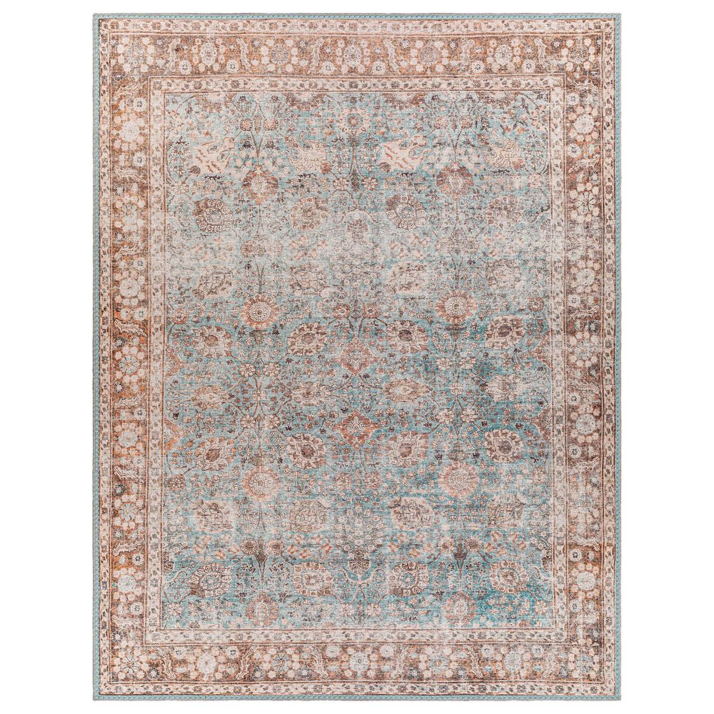 Surya Colin 9'3" x 12' Light Blue, Tan, Orange, Brown and Cream Area Rug