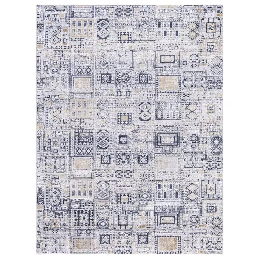 Amer Rugs Hamilton 2' x 3' Navy and Gold Area Rug