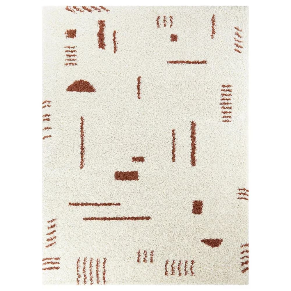 Balta Rugs Rupa 3090654 8'9" x 12' White and Rust Area Rug