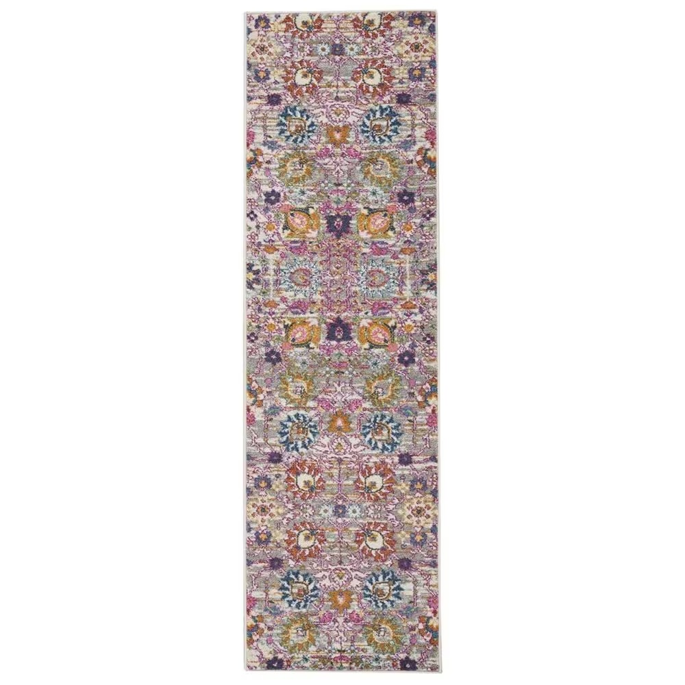 Nourison Passion PSN01 2'2" x 7'6" Fuchsia Runner