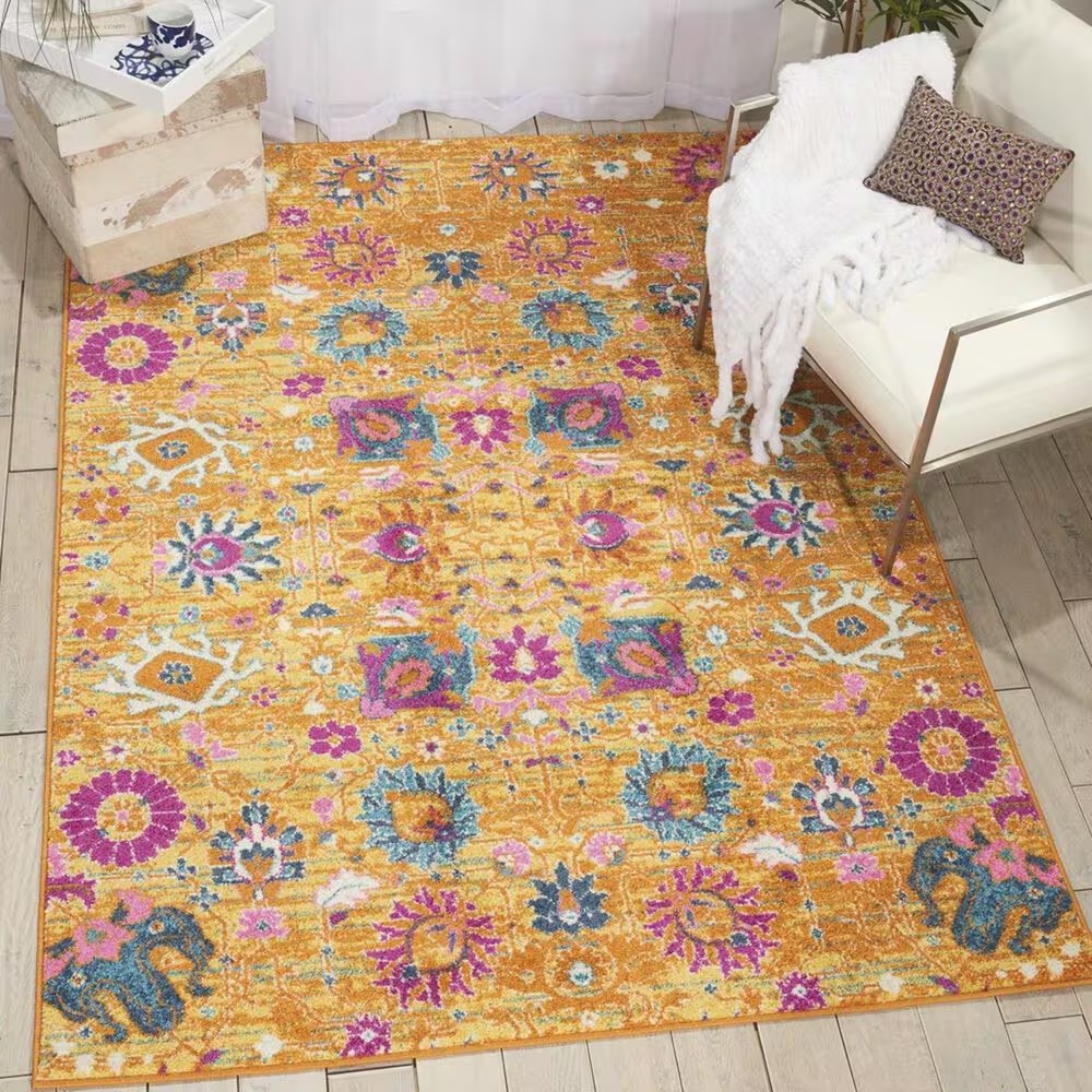 Nourison Passion PSN01 6'7" x 9'6" Sun Area Rug