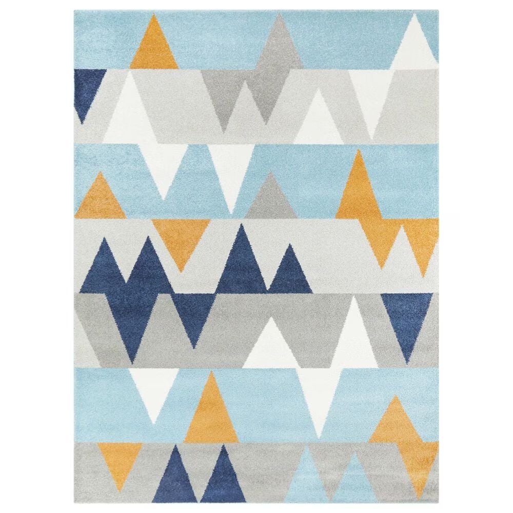Balta Rugs Modern Geometric 3'11" x 5'7" Blue Area Rug