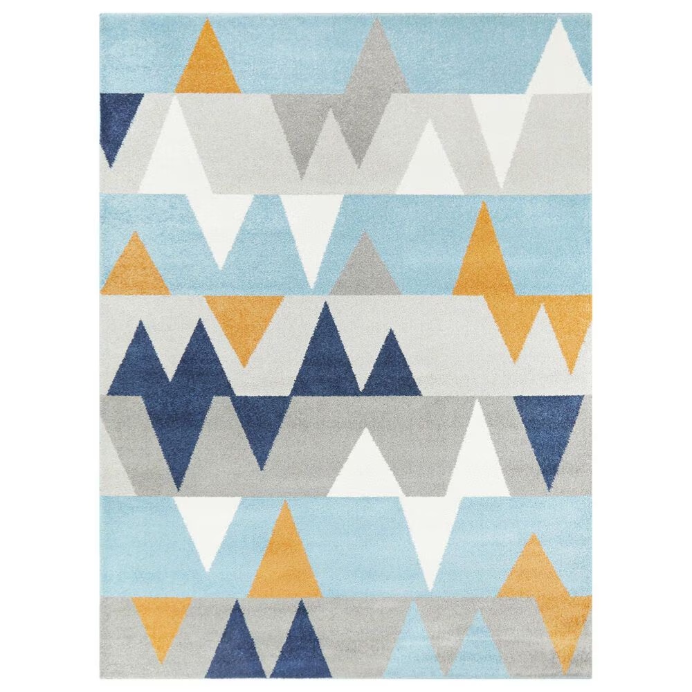 Balta Rugs Modern Geometric 5'3" x 7' Blue Area Rug
