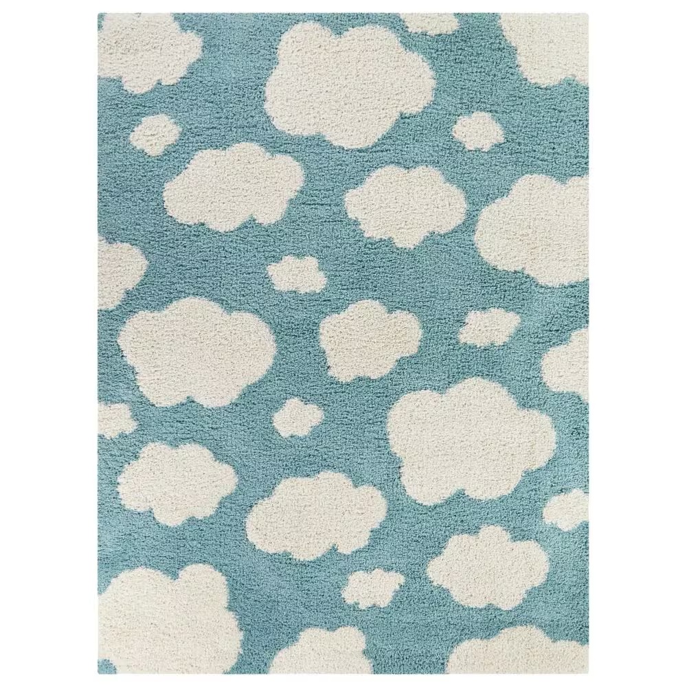 Balta Rugs Clouds 5'3" x 7' Blue Kids Area Rug