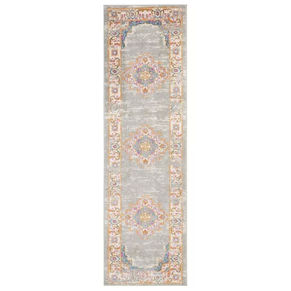 Nourison Passion PSN03 2'2" x 7'6" Grey Runner