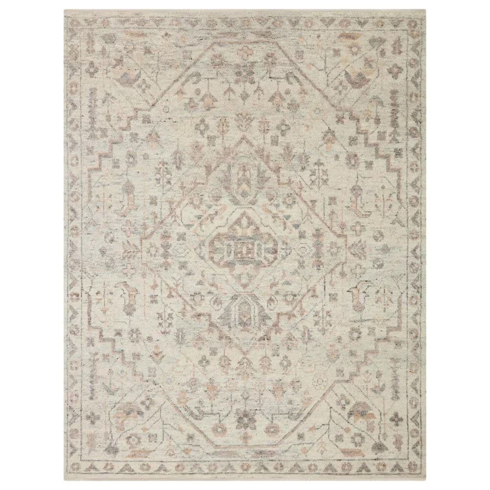Loloi Marco 5'6" x 8'6" Ivory and Taupe Area Rug
