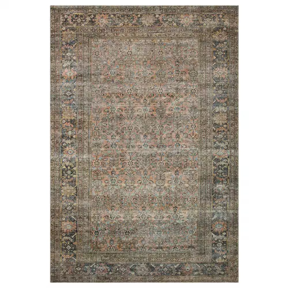 Loloi Adrian 7'6" x 9'6" Terracotta and Multicolor Area Rug