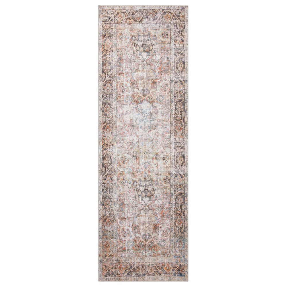 Loloi Adrian 2' x 5' Sunset and Charcoal Area Rug