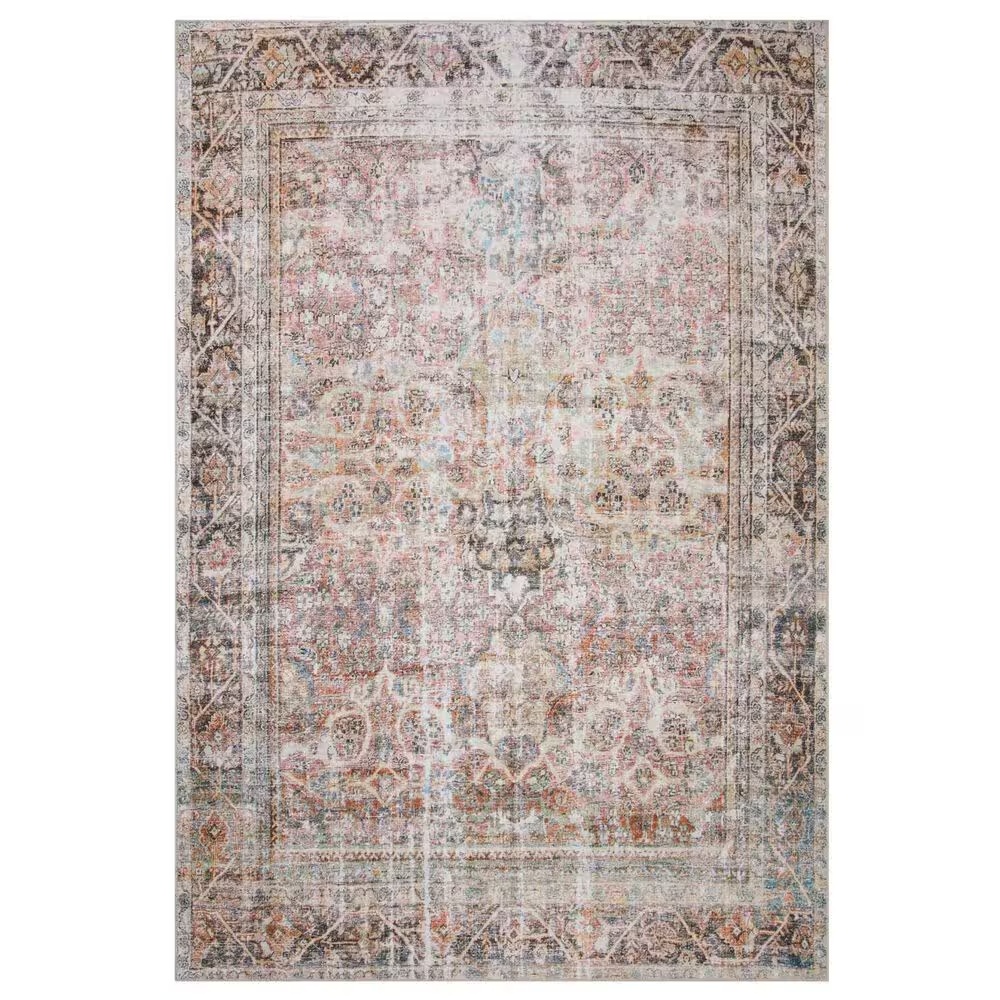 Loloi Adrian 2'3" x 3'9" Sunset and Charcoal Area Rug