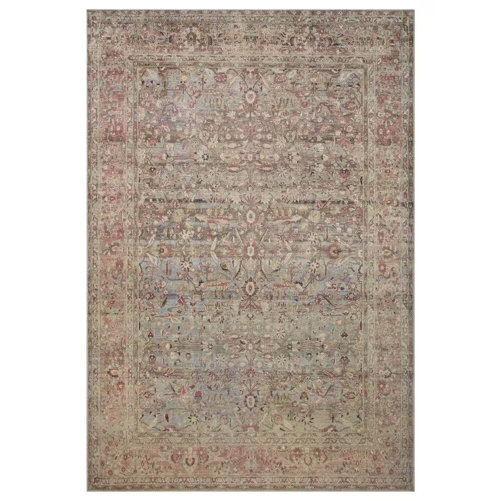 Loloi Adrian 5' x 7'6" Ocean and Clay Area Rug