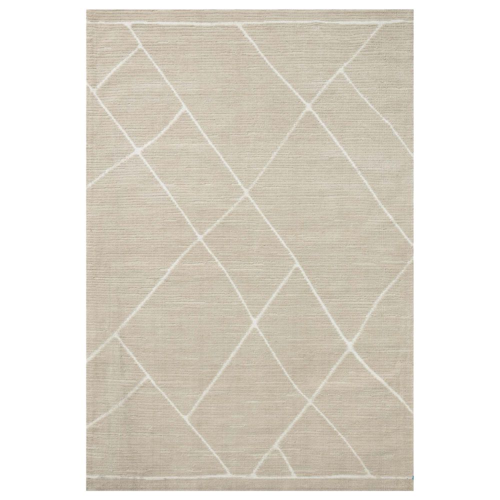Magnolia Home Logan 2'6" x 7'6" Oatmeal and White Runner