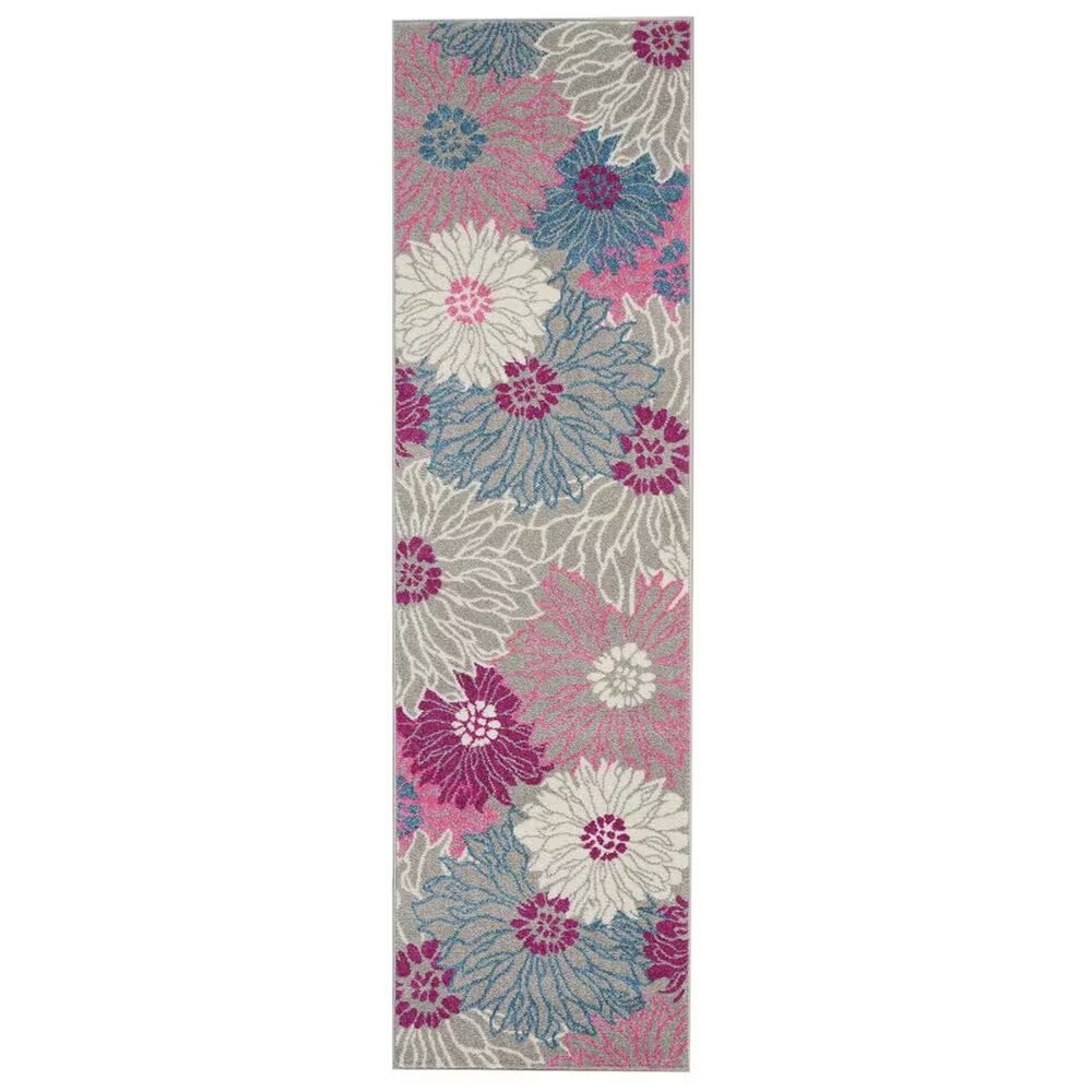 Nourison Passion PSN17 1'10" x 6' Grey Runner