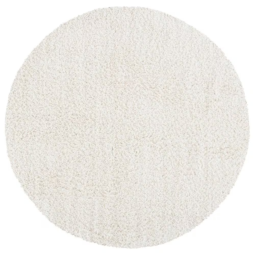 Safavieh Venus Shag 8' Round Ivory Area Rug