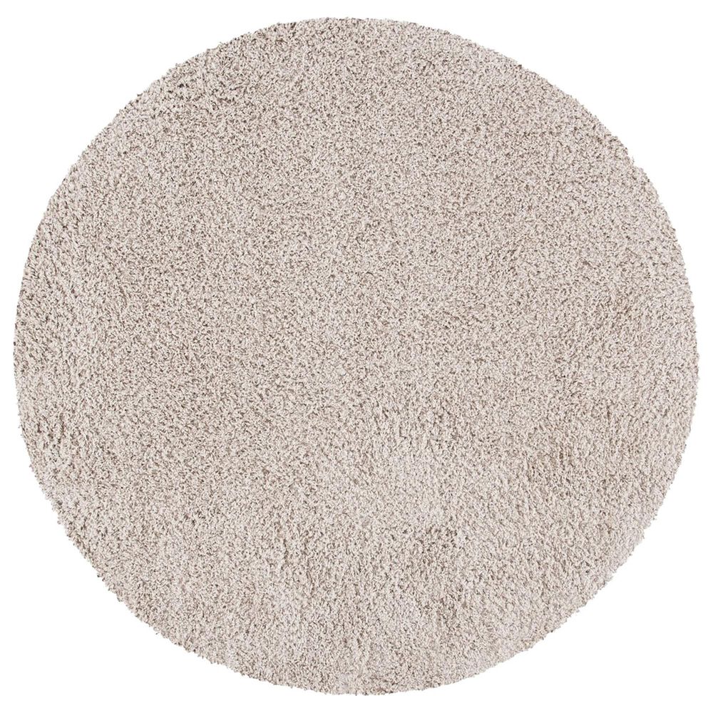 Safavieh Venus Shag 8' Round Taupe Area Rug
