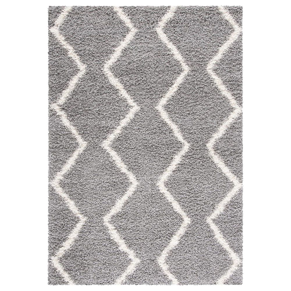 Safavieh Venus Shag Chevron 4' x 6' Grey and Ivory Area Rug