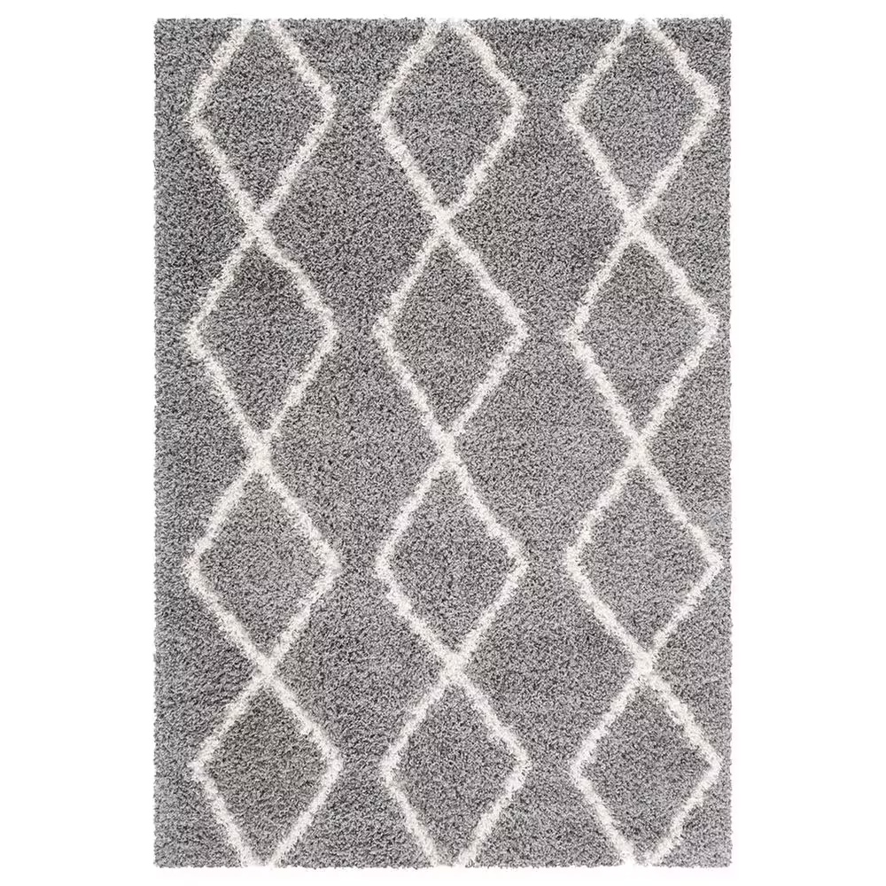 Safavieh Venus Shag VNS682J 8' x 10' Grey and Ivory Area Rug