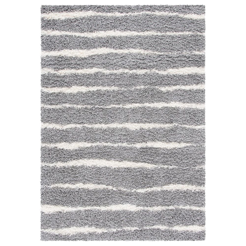Safavieh Venus Shag VNS603J 2'7" x 5' Grey and Ivory Area Rug