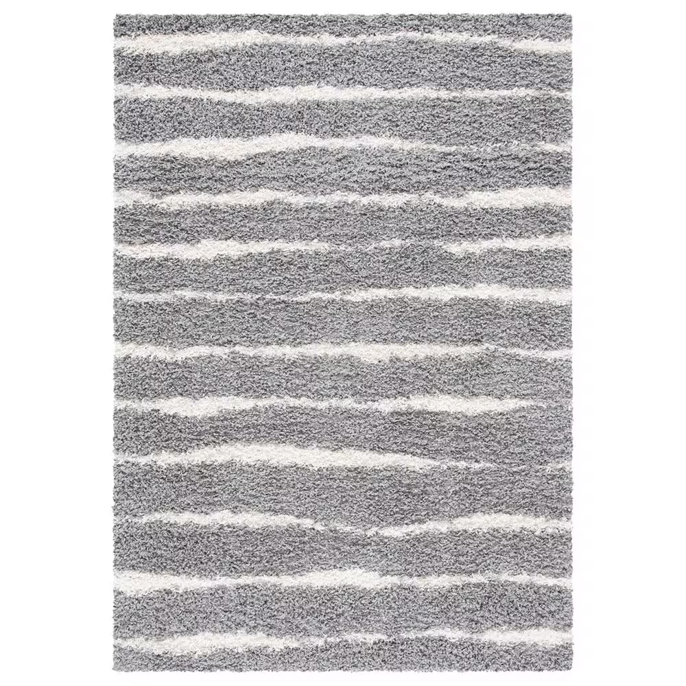 Safavieh Venus Shag VNS603J 5'3" x 7'6" Grey and Ivory Area Rug
