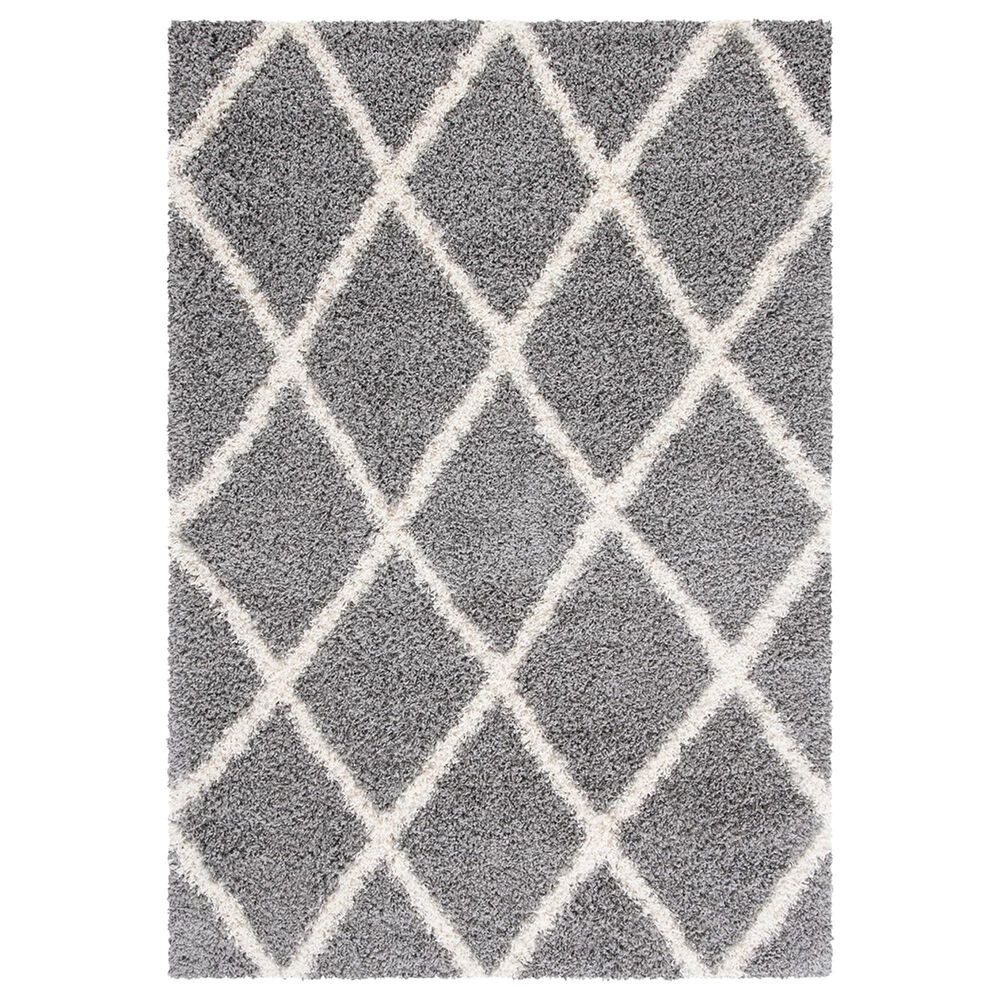 Safavieh Venus Shag VNS681J 5'3" x 7'6" Grey and Ivory Area Rug