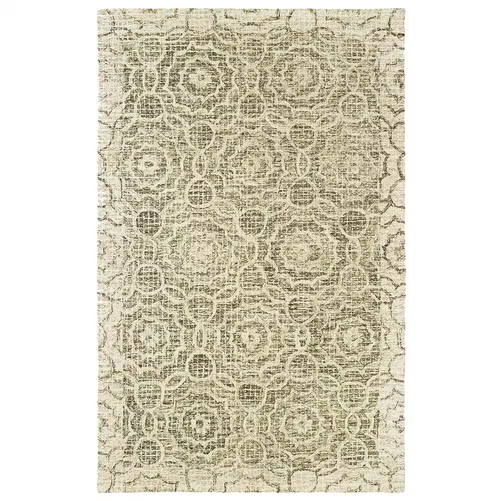 Oriental Weavers Tallavera 55606 2'6" x 8' Green and Ivory Runner