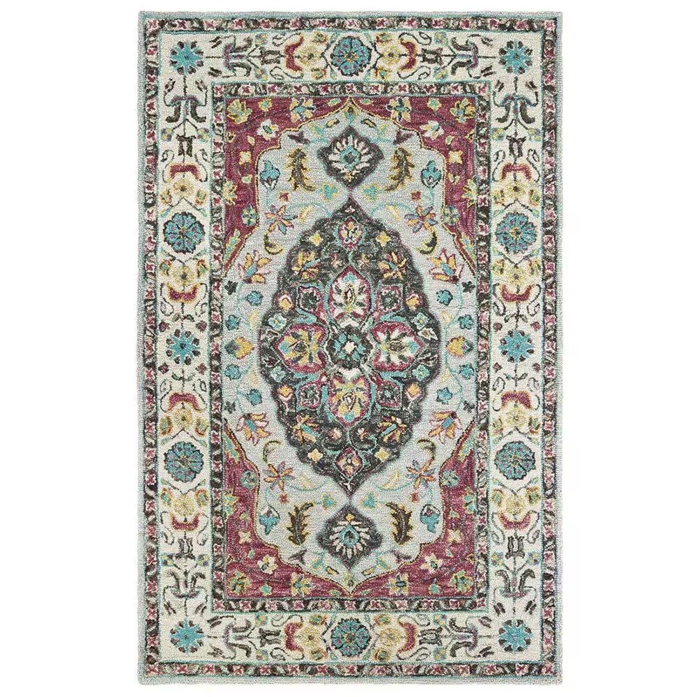 Oriental Weavers Zahra 75504 5' x 8' Grey and Pink Area Rug