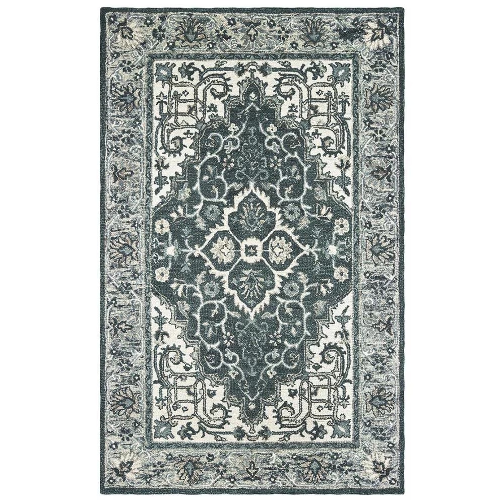 Oriental Weavers Zahra 75506 3'6" x 5'6" Grey and Blue Area Rug