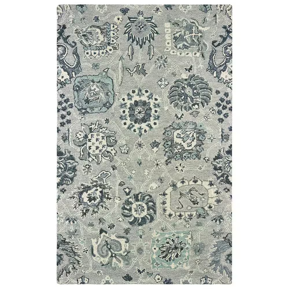 Oriental Weavers Zahra 75508 8' x 10' Grey and Blue Area Rug