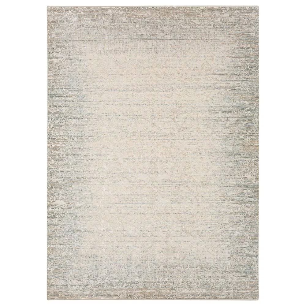 Karastan Solitude Mandawa 9' x 12'2" Cream Dark Grey Area Rug