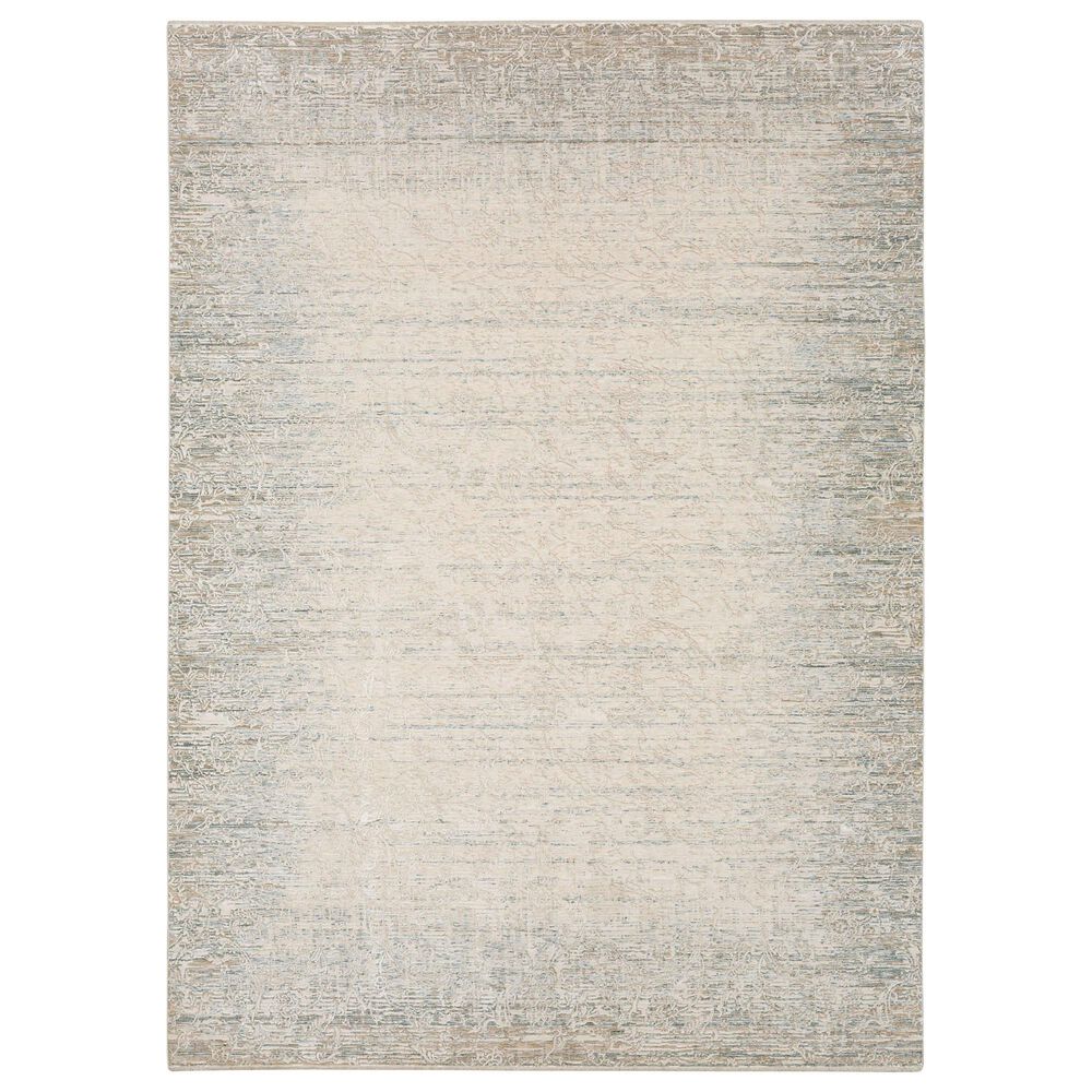 Karastan Solitude Mandawa 10' x 14' Cream Dark Grey Area Rug