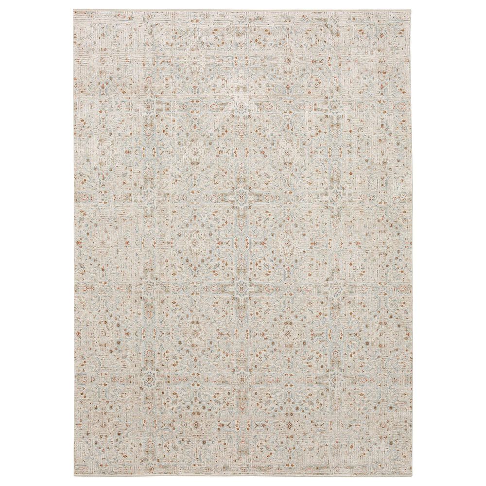 Karastan Solitude Pandosia 6'7" x 9'6" Cream Light Beige Area Rug