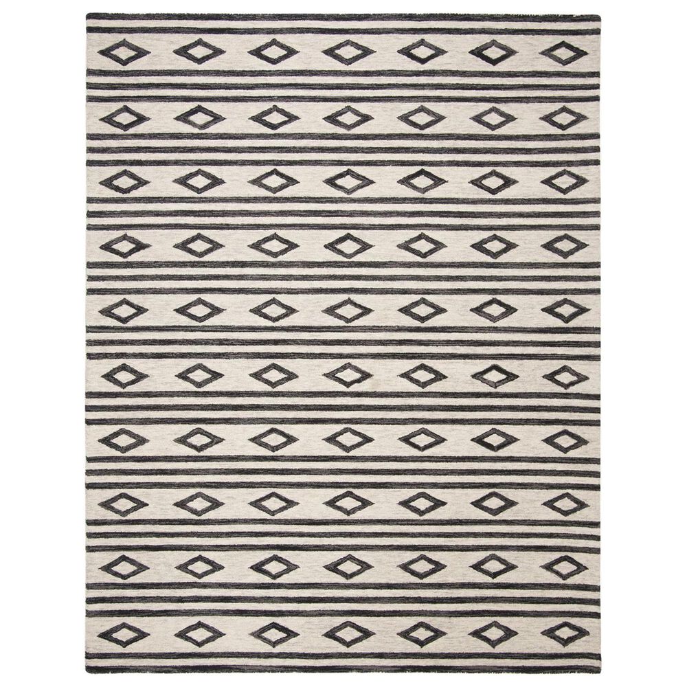 Safavieh Micro-Loop 8' x 10' Ivory and Charcoal Area Rug