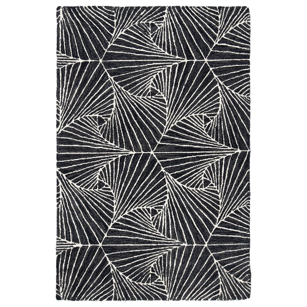 Safavieh Micro-Loop MLP174H 3' x 5' Charcoal and Ivory Area Rug