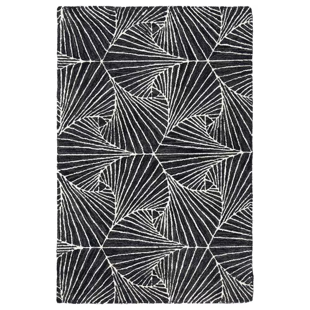 Safavieh Micro-Loop MLP174H 4' x 6' Charcoal and Ivory Area Rug