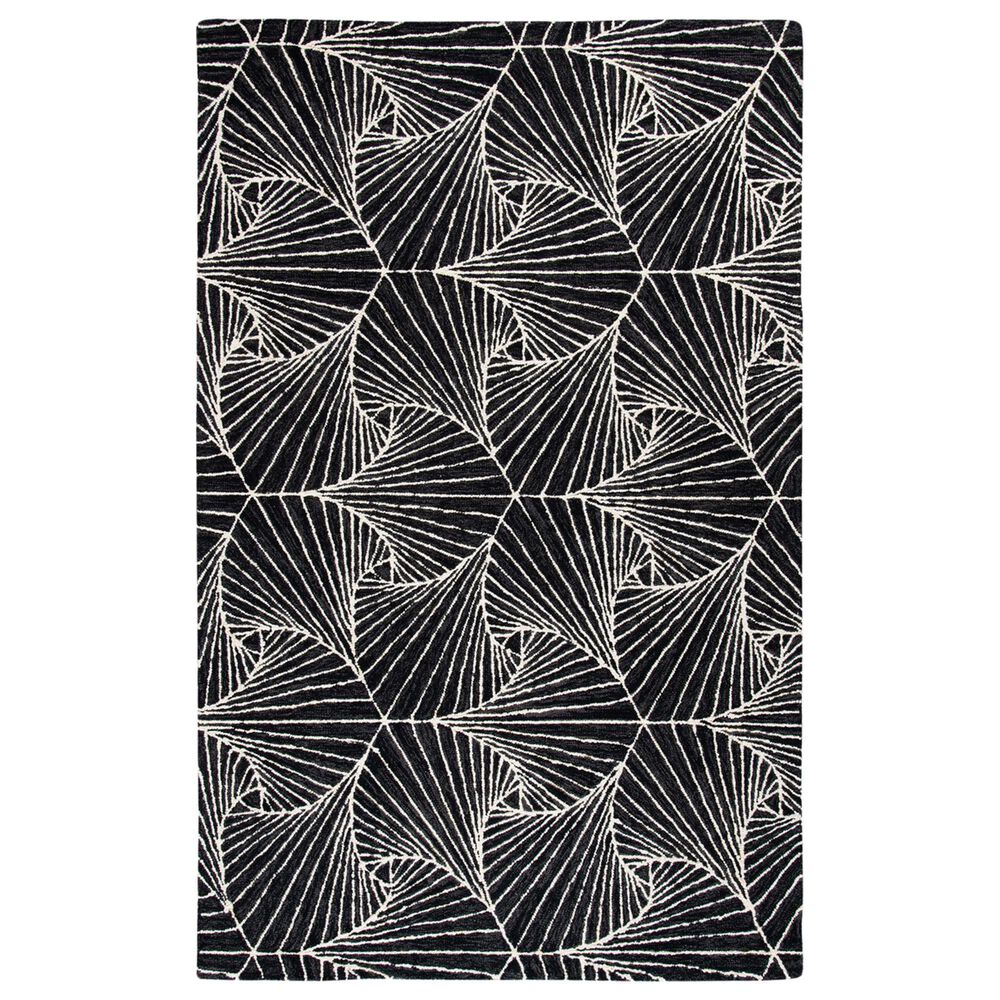Safavieh Micro-Loop MLP174H 5' x 8' Charcoal and Ivory Area Rug
