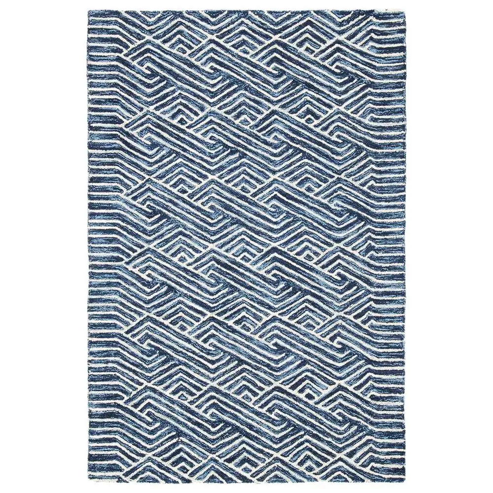 Safavieh Micro-Loop 3' x 5' Dark Blue and Ivory Area Rug