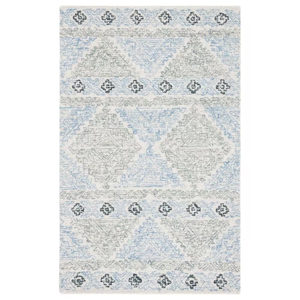 Safavieh Micro-Loop 3' x 5' Ivory and Grey Area Rug